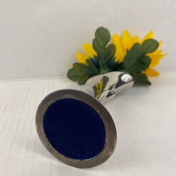 VASE Bud vase posy holder silver tone flower unique - Picture 11 of 13